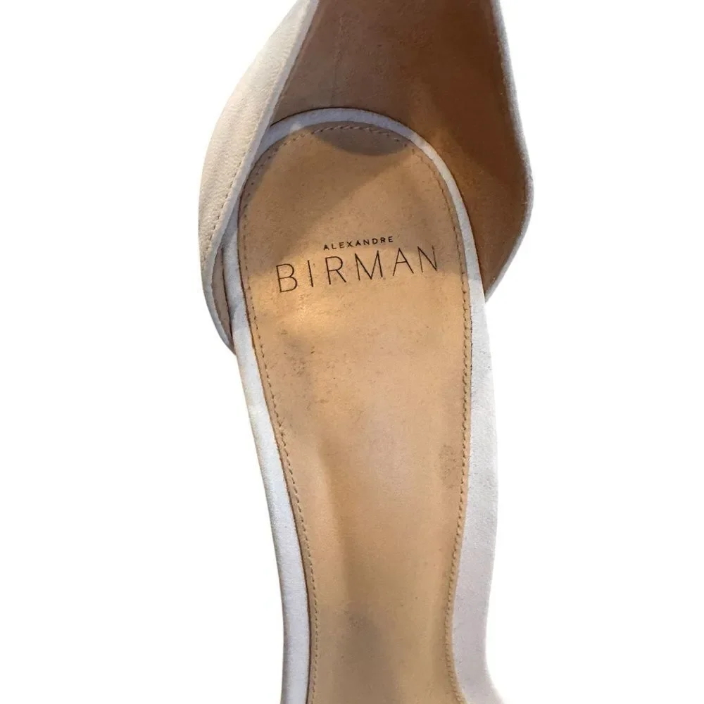 ALEXANDRE BIRMAN Clarita Bow-Tie Leather Sandals White 39.5